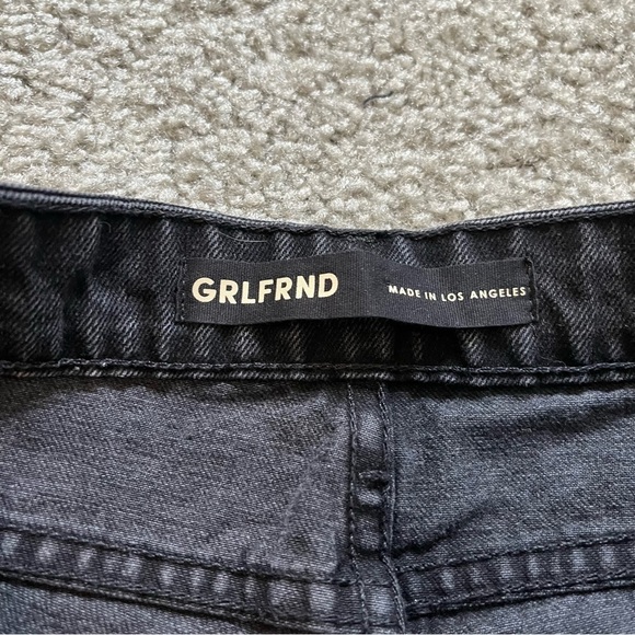 GRLFRND Black Hailey Low Rise Slim Boot Jean with Slit jean women’s size 27 NWT - Picture 8 of 14